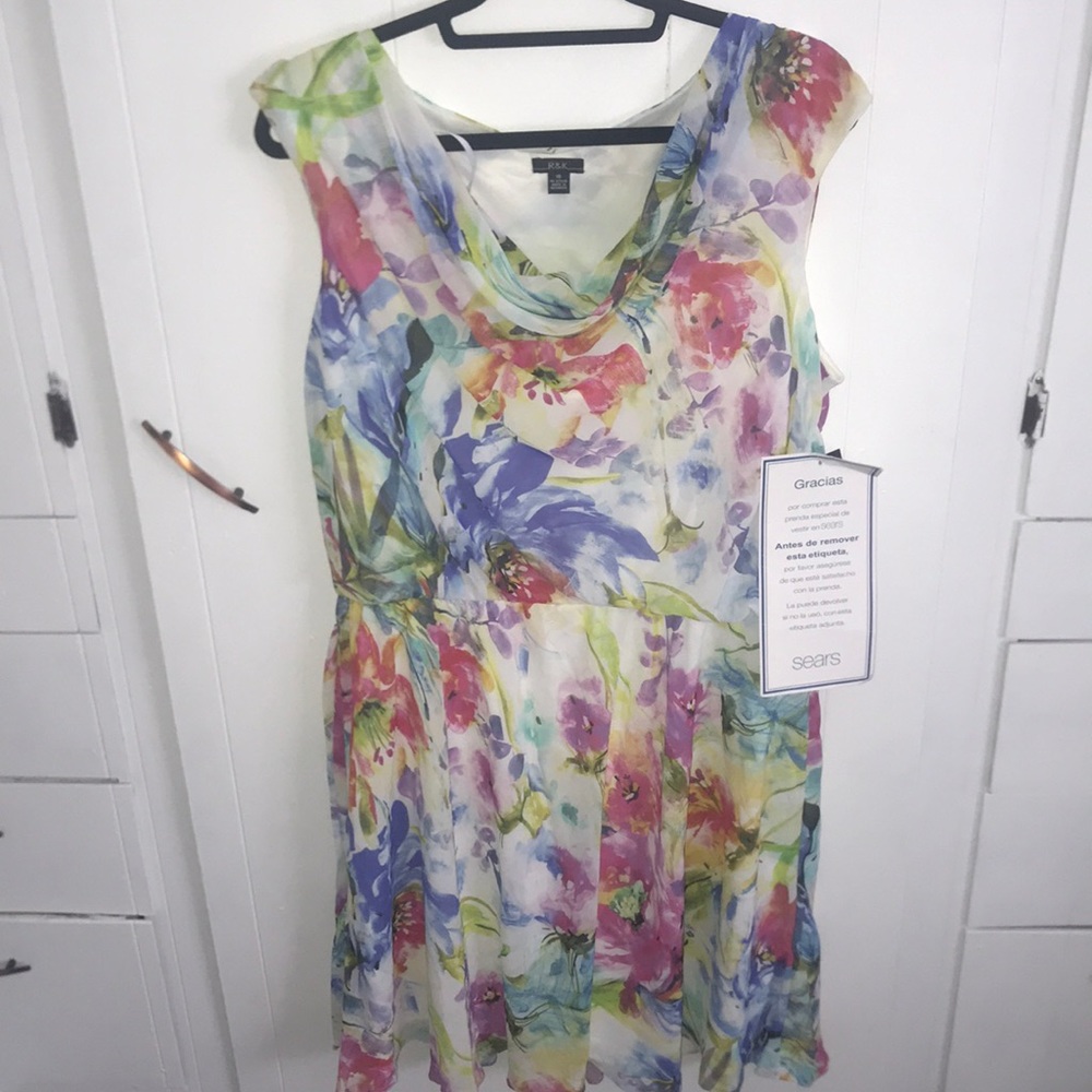 Classic Drapeneck sheer dress